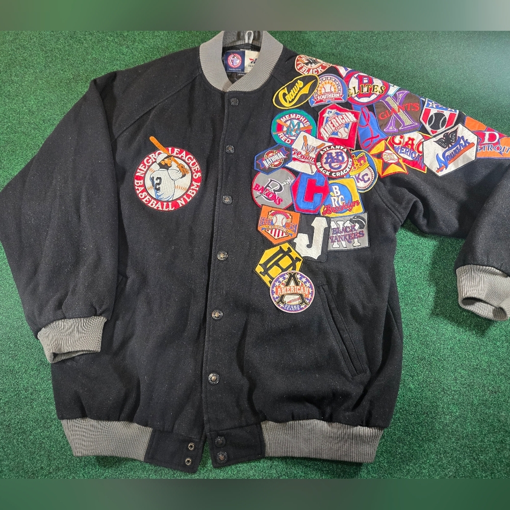Headgear Negro League Baseball jacket Men 3XL VTG Wool Blend Hip-Hop Y2K Grunge